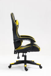 Кресло спортивное ТопЧаирс Шадов черно-желтый / TopChairs Shadow