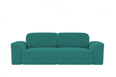 Зеленый диван Сольхейм (Берхоусе) Цвет фасада: Азур рогожка; Тип: Прямой; Материал фасада: Микророгожка / (Berhouse)