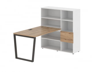 Рабочая станция ЕДИС ЕВРСТ 1213 Дуб Денвер светлый  Мокко Белый / EDIS EVRST