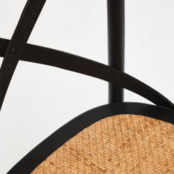 Стул CРОСС (мод.CБ2001) дерево береза, 49.5*53.5*87, черный / CROSS (mod.CB2001)