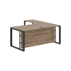 Стол с боковой приставкой ЕНИО ЕCТ 1819Х Кария Пальмира/Антрацит / ENIO ECT 1819H
