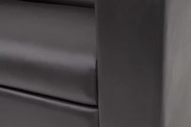 Диван Алекто двухместный Консул Неро (кожа) / Consul Nero