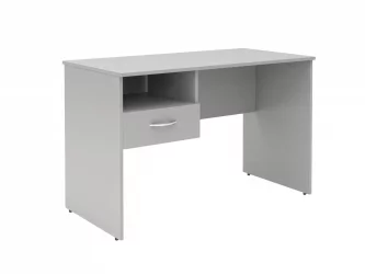 Стол письменный (С-1200) Л с левой подвесной тумбой Белый / (S-1200) L