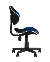 Стул офисный КЗЙ Черно-синий / QZY