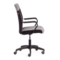 Кресло ФЛЙ флок , серый/черный, 29/35 / FLY