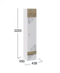 Детский шкаф Оксфорд ТД-139.07.21 Ривьера Белый с рисунком