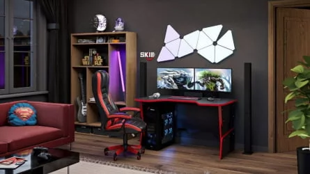 Компьютерный стол СКИЛЛ СТГ 1390 Красный / SKILL STG