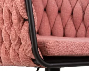Стул барный ДОБРИН ЛЕОН Розовая ткань ЛАР 275-10 / DOBRIN LEON LAR