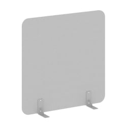 Перегородки на металлических опорах на фетровых подпятниках Р-лине ДП.Ф-120-120 Серый / R-line DP.F-120-120