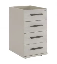 Тумба приставная без топа 4 ящика Нев Лине НЛН36330521 Дуб шамони светлый / New Line NLN36330521