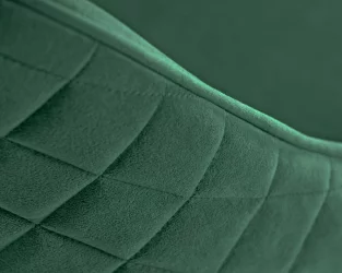 Стул обеденный ДОБРИН СТЕЛЛА (ЭМАЛЬ ЧЕРНЫЙ МУАР велюр Катаниа Изумруд) / DOBRIN STELLA Catania Izumrud)