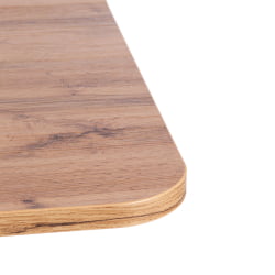 Раздвижной стол СМАРТ ЛДСП, 105-140х68,6х75 см, Дуб вотан/Белый / SMART