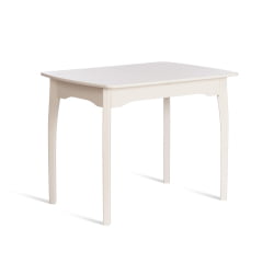 Стол CАТЕРИНА бук, мдф, 100+30кс70кс75, Иворй вхите / CATERINA 100+30x70x75, Ivory white