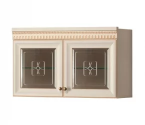 Шкаф навесной Марлен 480 Кремовый белый Патина