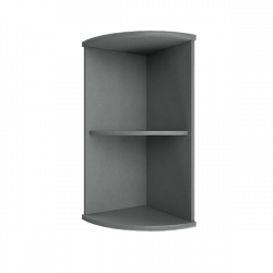 Стеллаж низкий угловой Рива А.УС-3 Серый / Riva