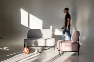 Диван тканевый Гаваии 2-х мест Светл серый / Gawaii