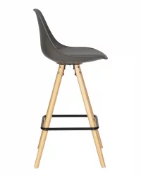 Стул полубарный ДОБРИН РОННИ Темно-серый ГР-04 / DOBRIN RONNI GR-04