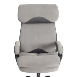 Кресло руководителя Дуке метал БЛ велюр, серый, 29/ТВ-12 / Duke metal BL 29/TW-12