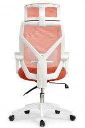 Кресло Оливер РCХ В-203АC Белый пластик/Оранжевый / Oliver RCH W-203AC