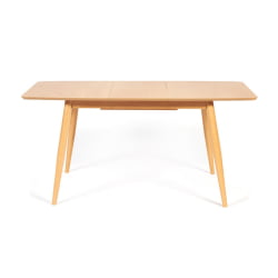 Раздвижной стол Павиллион (Павильон) основание бук, столешница мдф, 80кс120+40кс75см, Натуральный / Pavillion 80x120+40x75см,