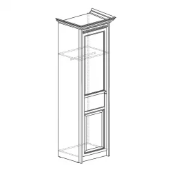 Шкаф однодверный Лючия 182 Дуб Ридинг