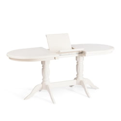 Стол CОППОЛА бук, мдф, 140+40кс80кс77см, Иворй вхите / COPPOLA 140+40x80x77см, Ivory white