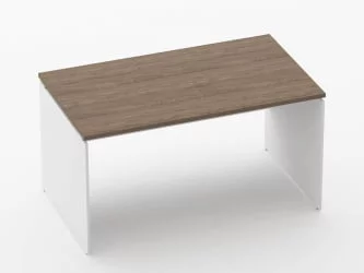 Стол прямой Дека ЛДСП каркас 75.08.14 Дуб Верцаска/Белый / Deka