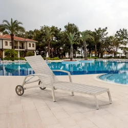 Шезлонг-лежак А35C-В85 Латте / A35C-W85 Latte