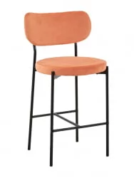 Стул полубарный Барбара (Б) велюр Терракотовый