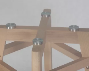 Стол обеденный ДОБРИН АЛБЕРТ 90 ГЛАСС / DOBRIN ALBERT GLASS