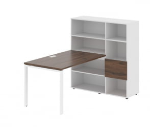 Рабочая станция ЕДИС ЕУРСТ 1213 Дуб Денвер темный Белый Белый / EDIS EURST