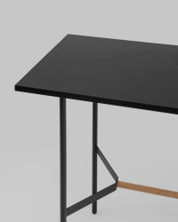 Стол барный Кнобб 120*60 Черный / Knobb