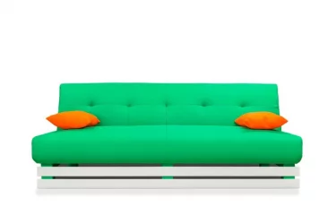 Диван дсп (лдсп) МАНГО 1 (2 категория) Зеленый Оранжевый / MANGO