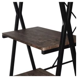 Стол на металлокаркасе БРАБИКС ЛОФТ CД-004 Мореный дуб / BRABIX LOFT CD-004