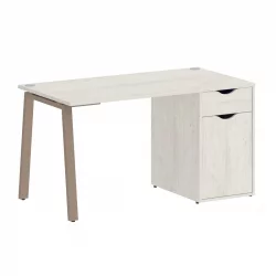 Стол письменный ХОМЕ ОФФИCЕ ВР.СП-3-138.1.А Дуб Наварра/Мокко металл / HOME OFFICE VR.SP-3-138.1.A