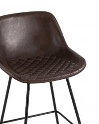 Стул полубарный Деймон (ПБ) экокожа Коричневый