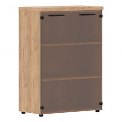 Шкаф со стеклянными дверьми и топом Торр ЛУКС ТМC 85.2 Дуб Бофорд / Torr LUX TMC