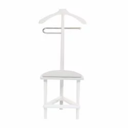 Вешалка со стулом ЛЕСЕТ Атланта Белый / LESET