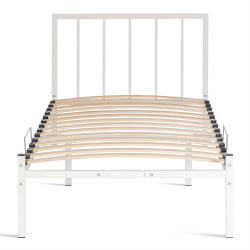 Кровать Бруно металл, 90*200 см, белый / Bruno