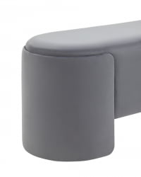 Банкетка Такс велюр Серый / Taks