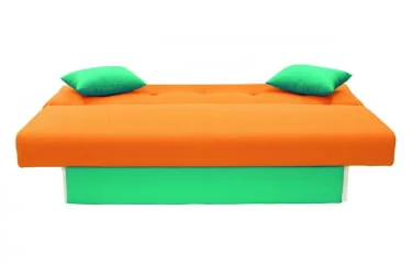 Диван МАНГО 4 (2 категория) Оранжевый Зеленый / MANGO