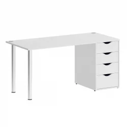 Стол письменный ХОМЕ ОФФИCЕ ВР.СП-3-158.4 Белый Бриллиант / HOME OFFICE VR.SP-3-158.4