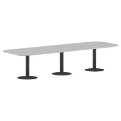 Конференц-стол на 10-12 человек ИМАГО ПРГ-7 Белый-антрацит / IMAGO