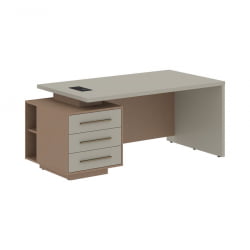 Стол руководителя левый ВЕЛИОН ВCТ 1890 Л Аметист Кобра / VELION VCT L