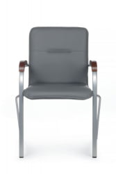 Стул Самба с деревянными подлокотниками СМБ-02 Серый / SMB-02