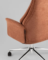 Кресло офисное ТопЧаирс Неома терракотовый ткань / TopChairs Neoma