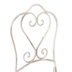 Комплект (стол + 2 стула) Сеcрет де Маисон Моникуе (мод. ПЛ08-6241.6242) металл, стол:62*73, стул: 48*40*93, Античный белый (Антикуе Вхите) / Secret de Maison Monique (mod. PL08-6241.6242) (Antique White)