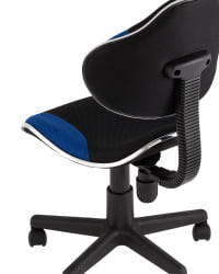 Стул офисный КЗЙ Черно-синий / QZY
