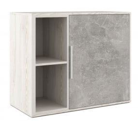 Шкаф низкий с вертикальной нишей Б-ТОНЕ БТН36151231 Сосна Бетон светлый / B-TONE BTN36151231