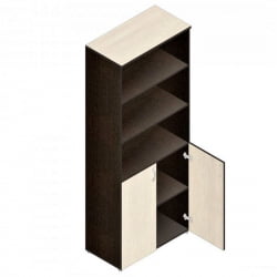 Шкаф офисный Р.Ш-2 Венге/дуб молочный